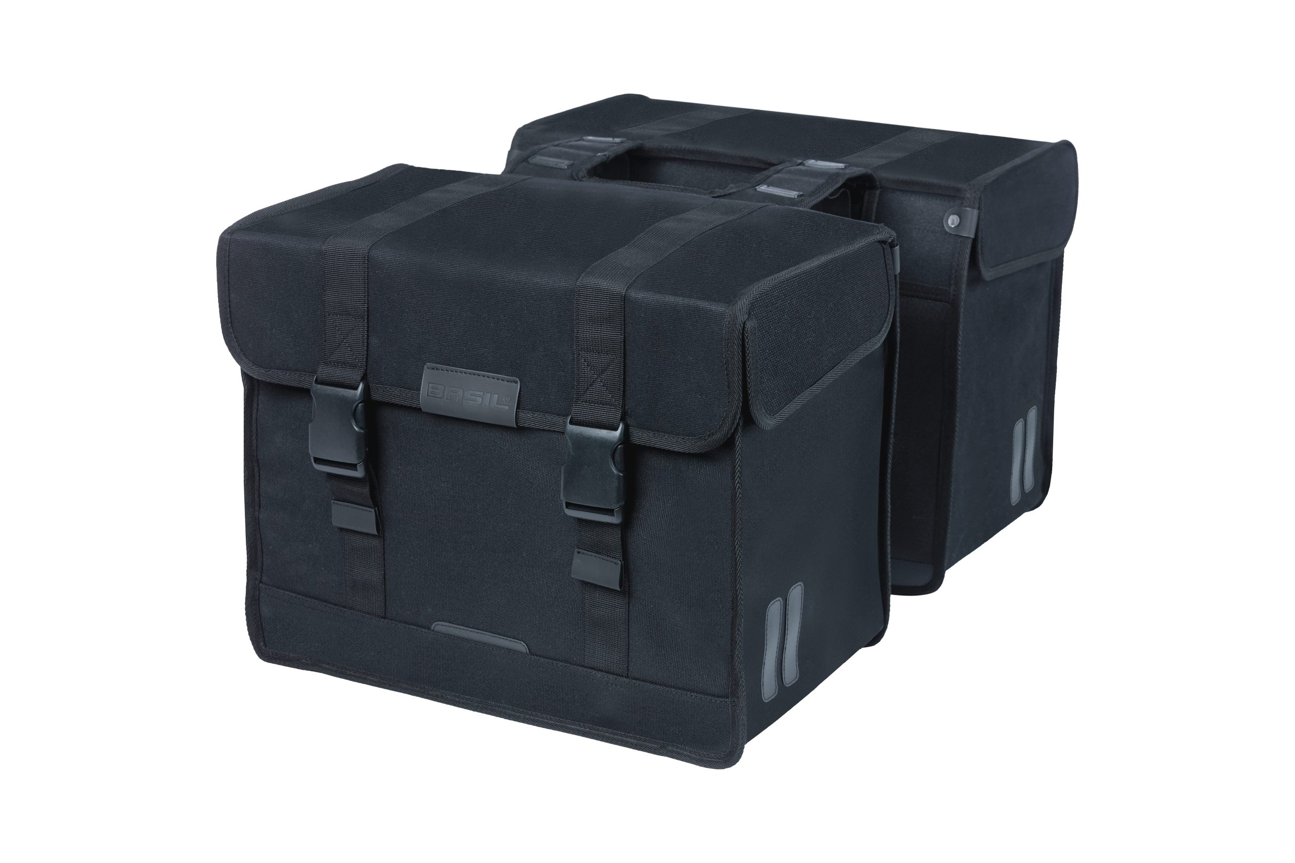 Basil fietstas dubbel Kavan Eco Classic zwart 68L