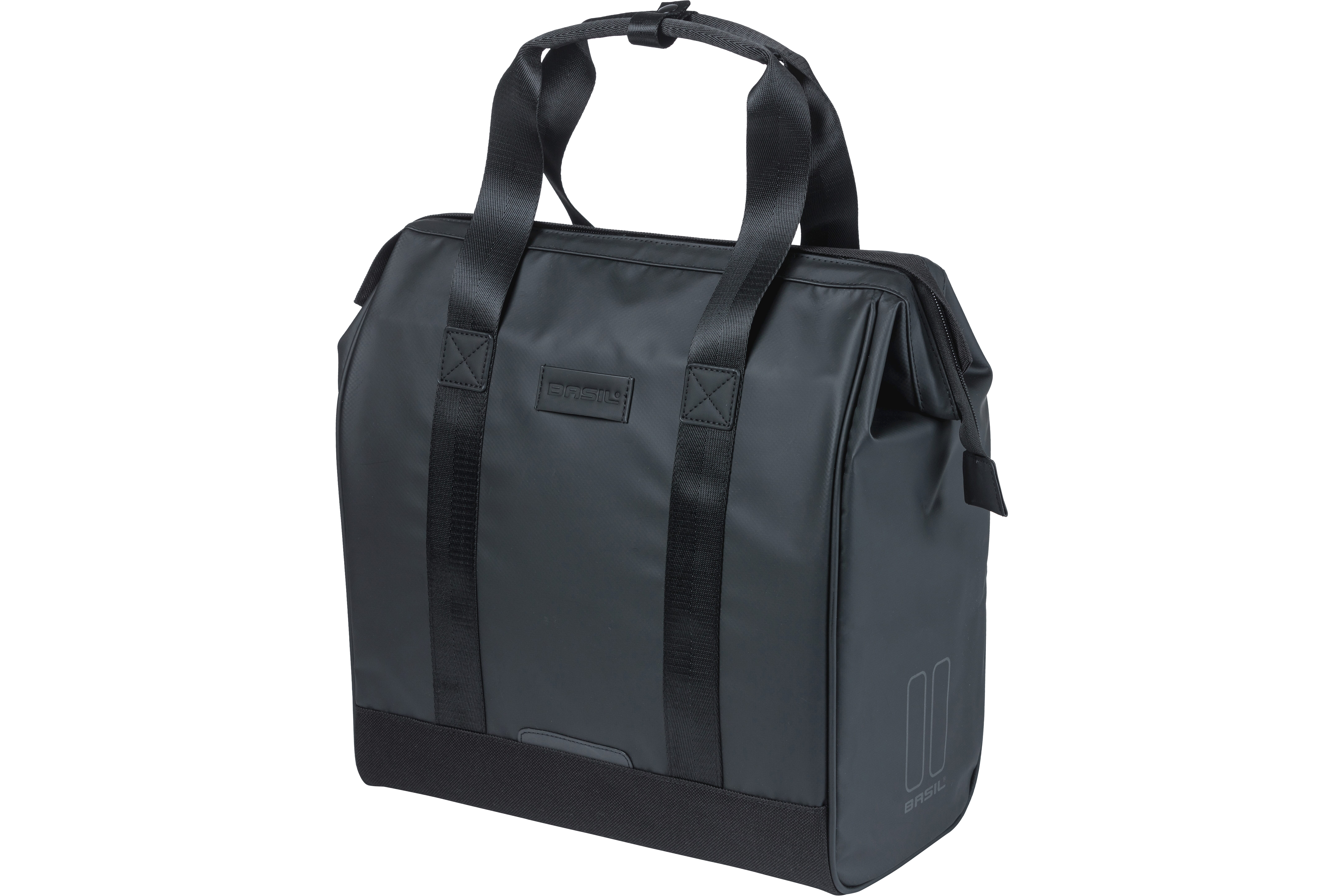 Basil shoppertas Grand tarpaulin zwart 23L