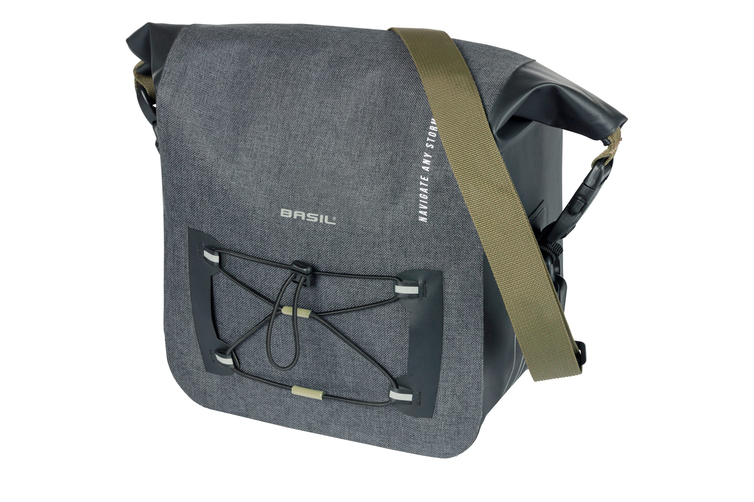 Basil stuurtas Navigator Storm zwart KF 10-11L