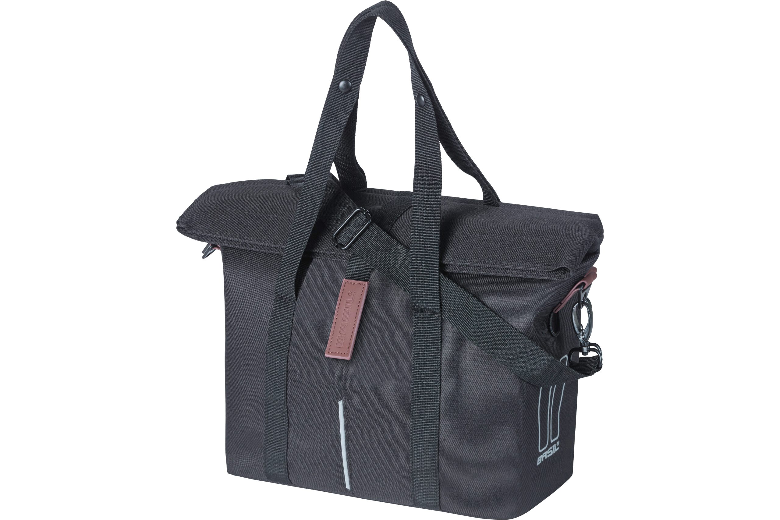 Basil fietshandtas City zwart KF - Hook 8-11L