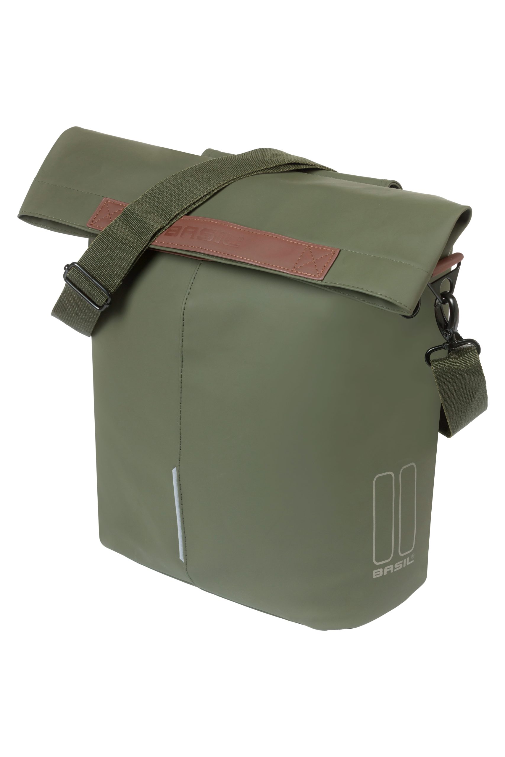 Basil shoppertas City moss green 14-16L