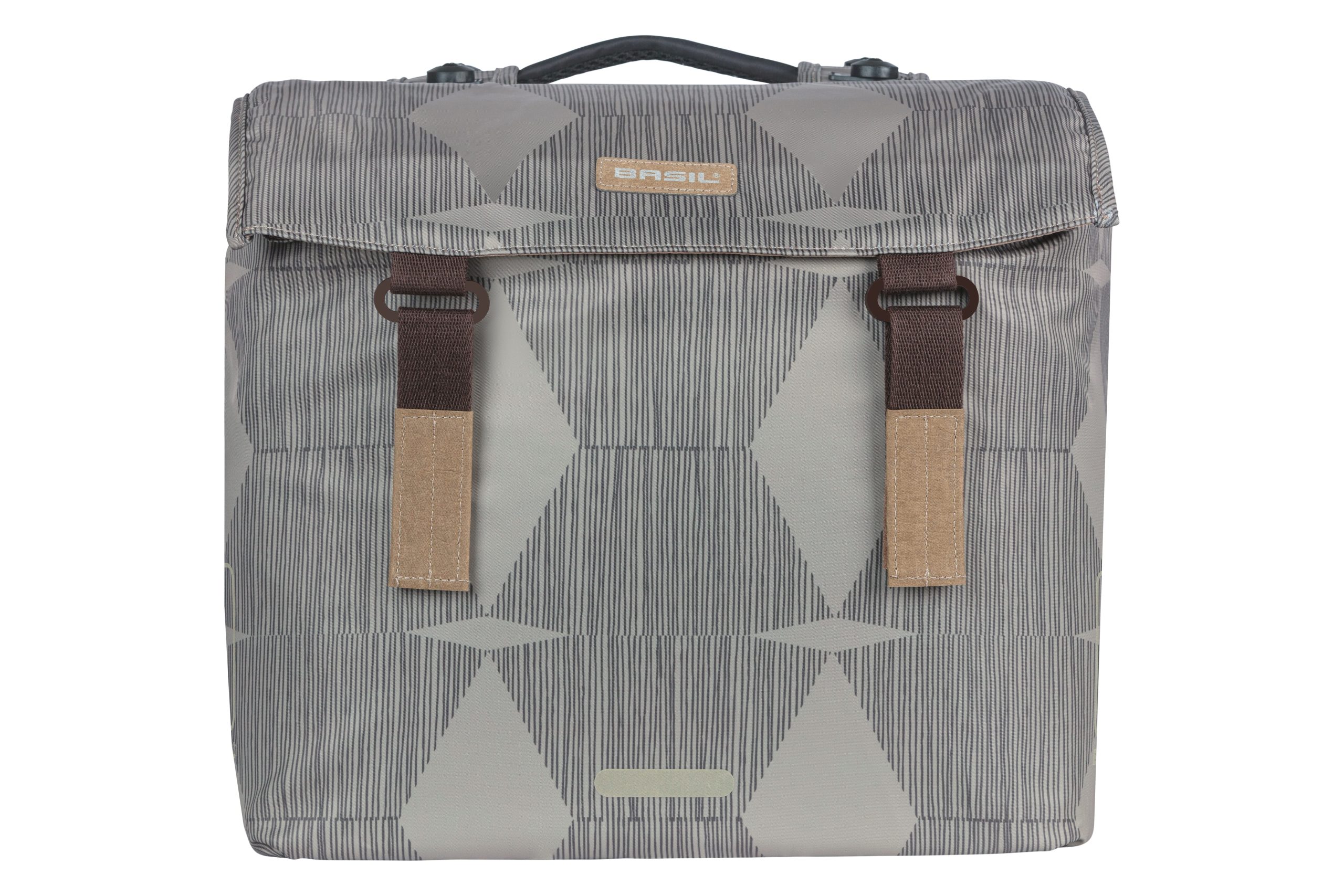 Basil fietstas dubbel Elegance chateau taupe MIK 40-49L