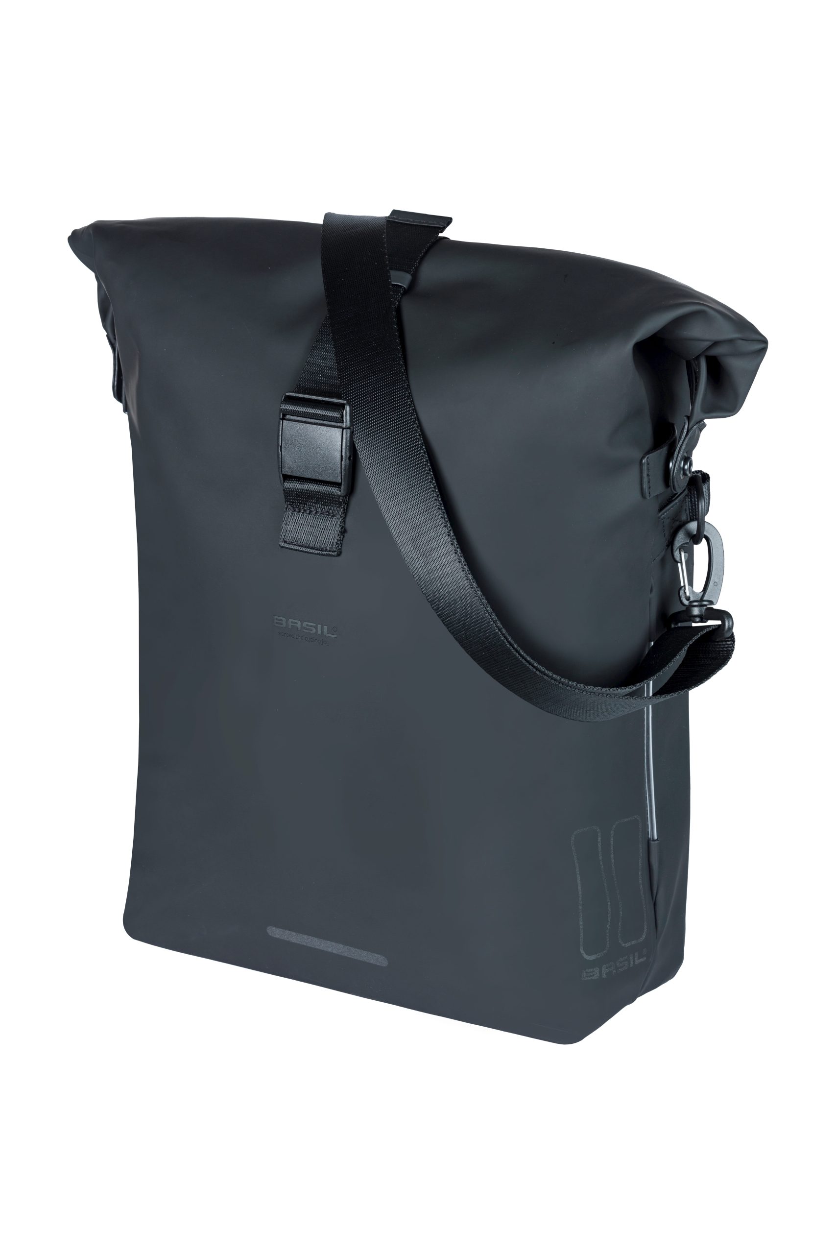 Basil schoudertas SoHo MIK Side night zwart 17L