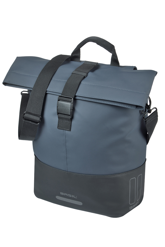 Basil shoppertas Cove MIK Hooks  marine blauw/zwart 14-16L