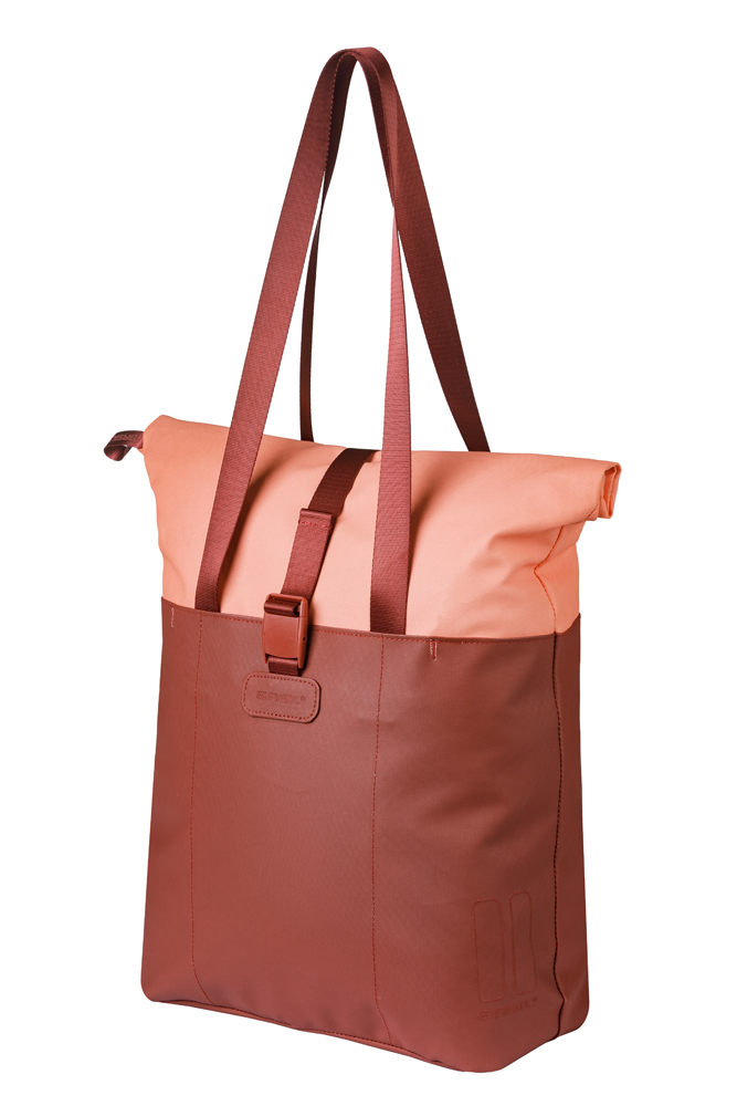 Basil shoppertas Vive MIK Hooks bordeaux/roze 15-20L