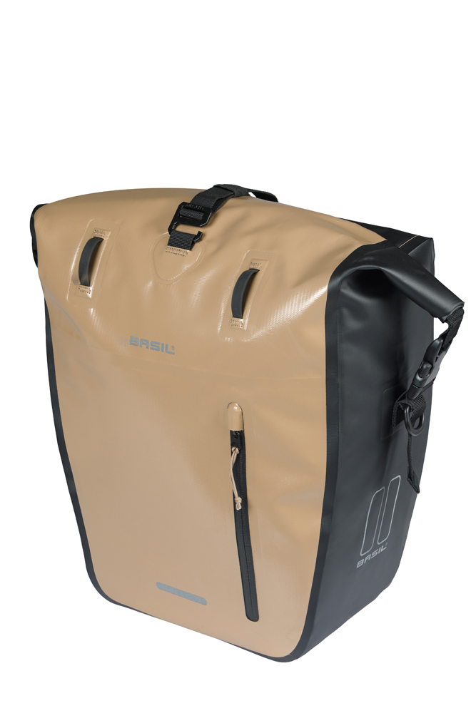 Basil fietstas enkel Rivo L MIK Hooks zand 25-31L