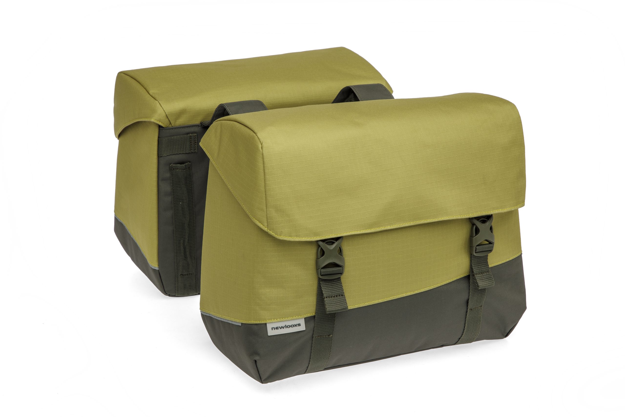 New Looxs fietstas dubbel Joli Oslo olive/yellow 37L
