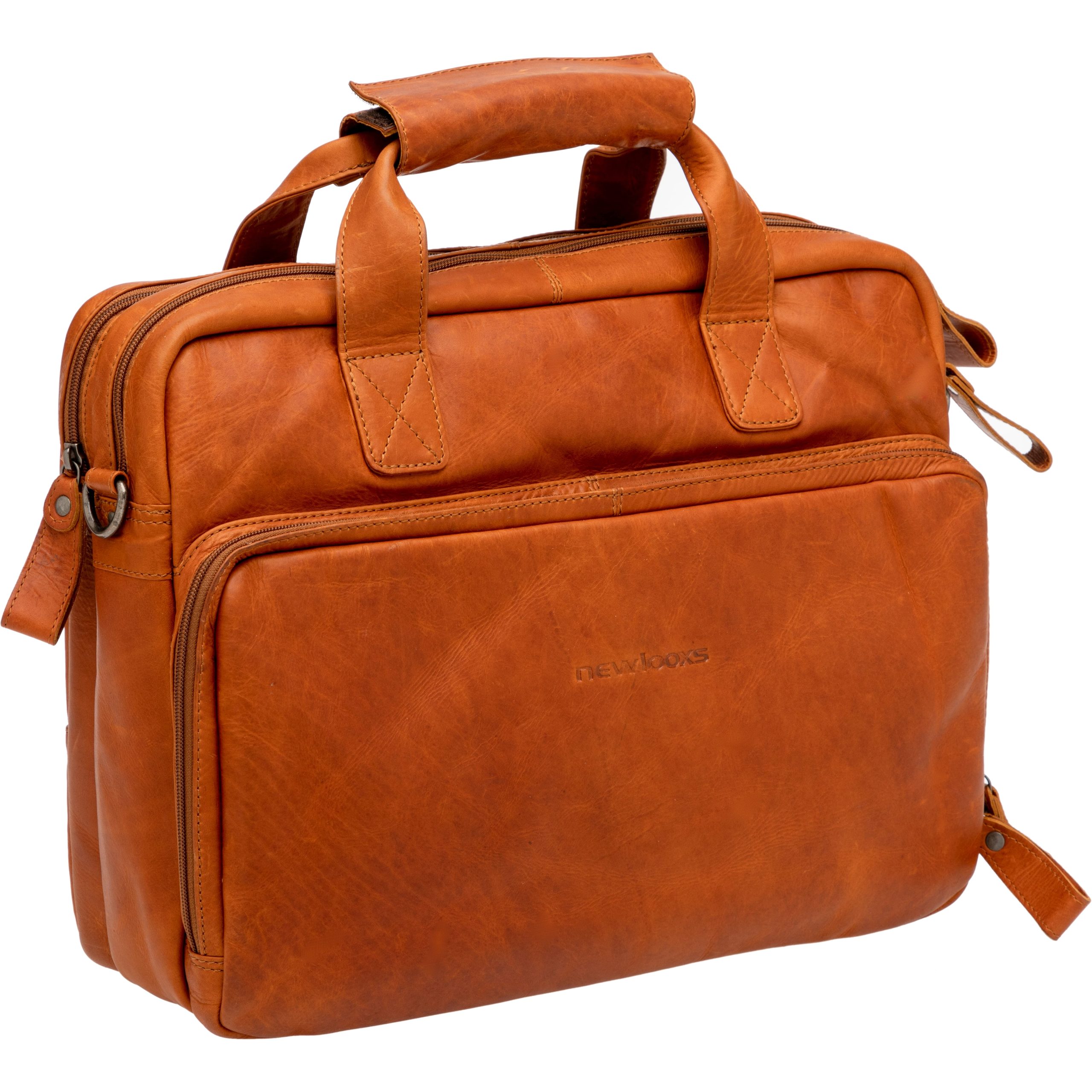 New Looxs laptoptas Cali leer cognac 17L 15 inch