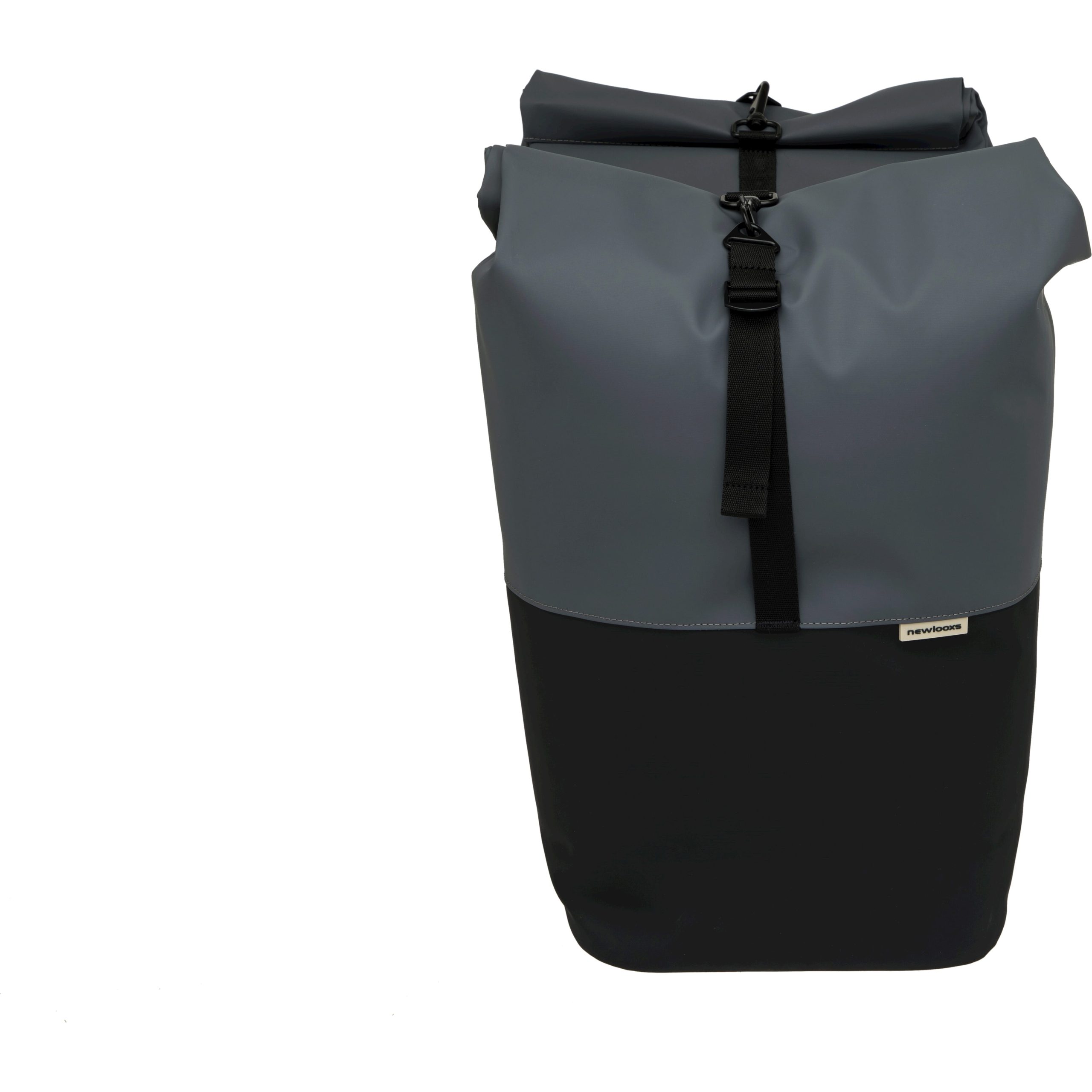 New Looxs fietstas dubbel Nyborg donkergrijs/zwart MIK 34L