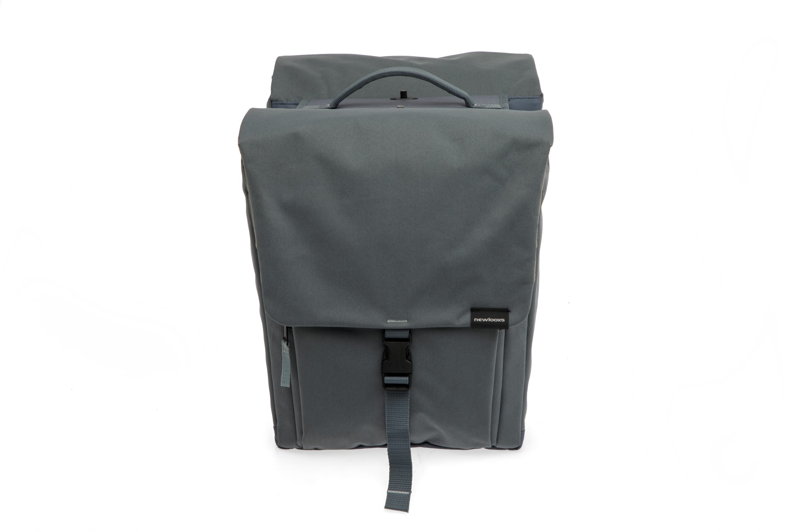 New Looxs fietstas dubbel Tulum afneembaar grey green 32L