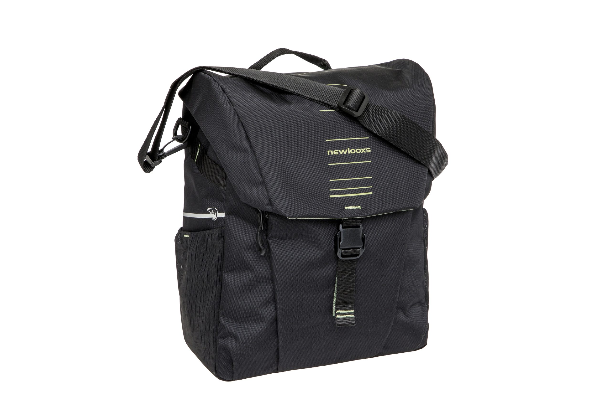 New Looxs fietstas enkel Vigo single black green 20L