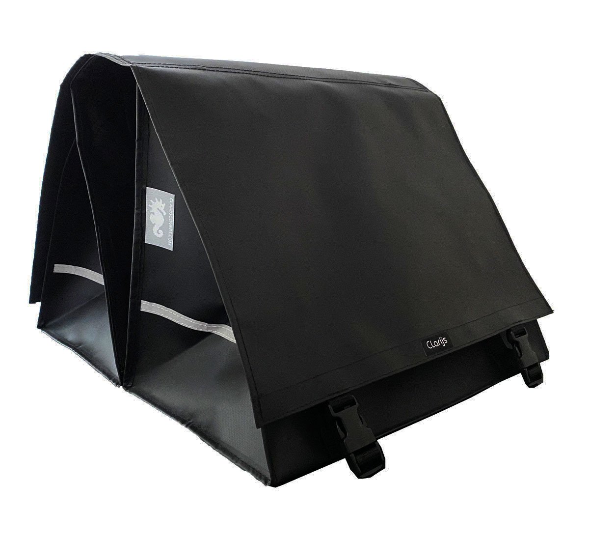 Clarijs fietstas dubbel XXL PVC 70L met uitsparing zwart