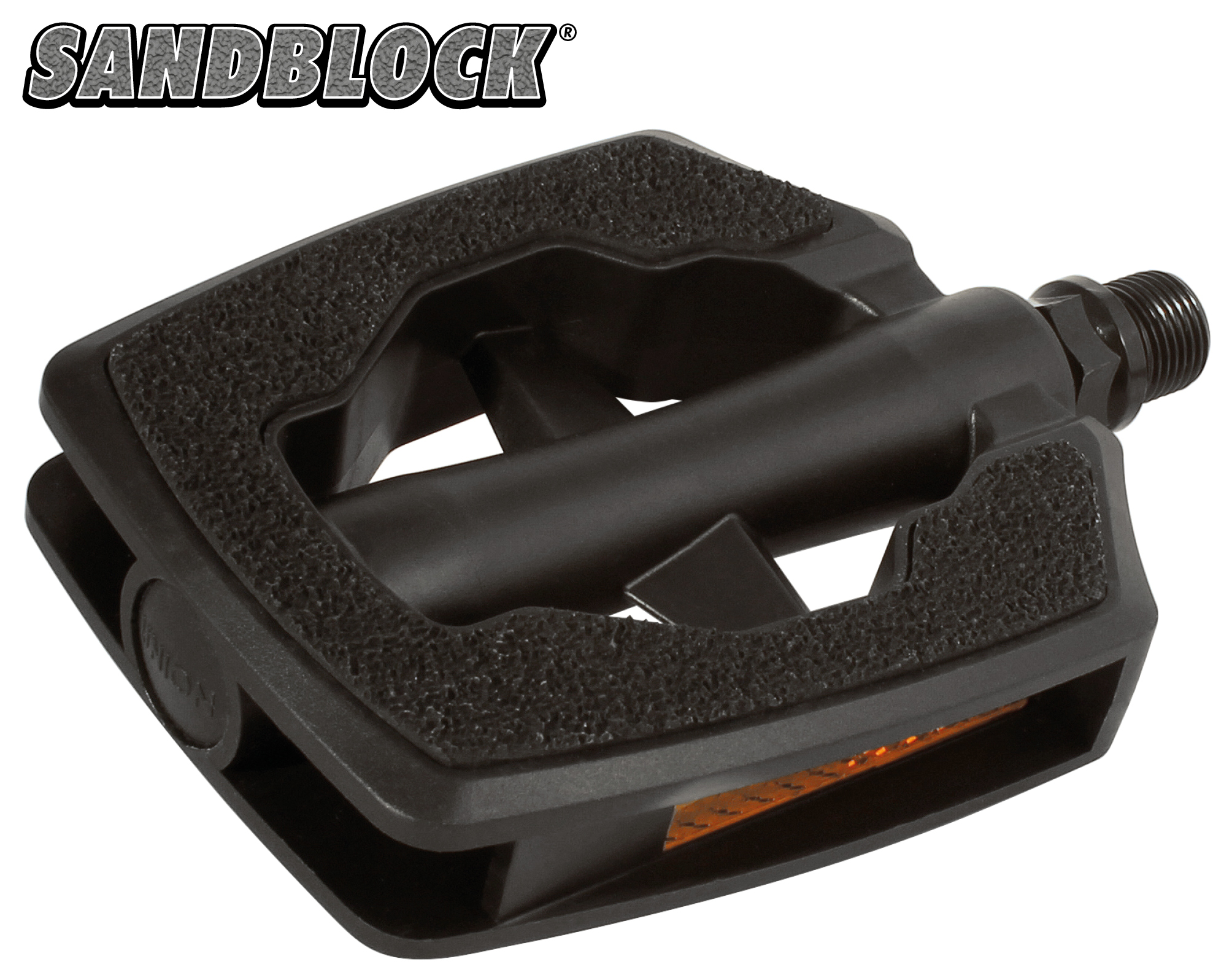 Union pedalen SP-880 anti-slip SANDBLOCK zwart opleg kaart