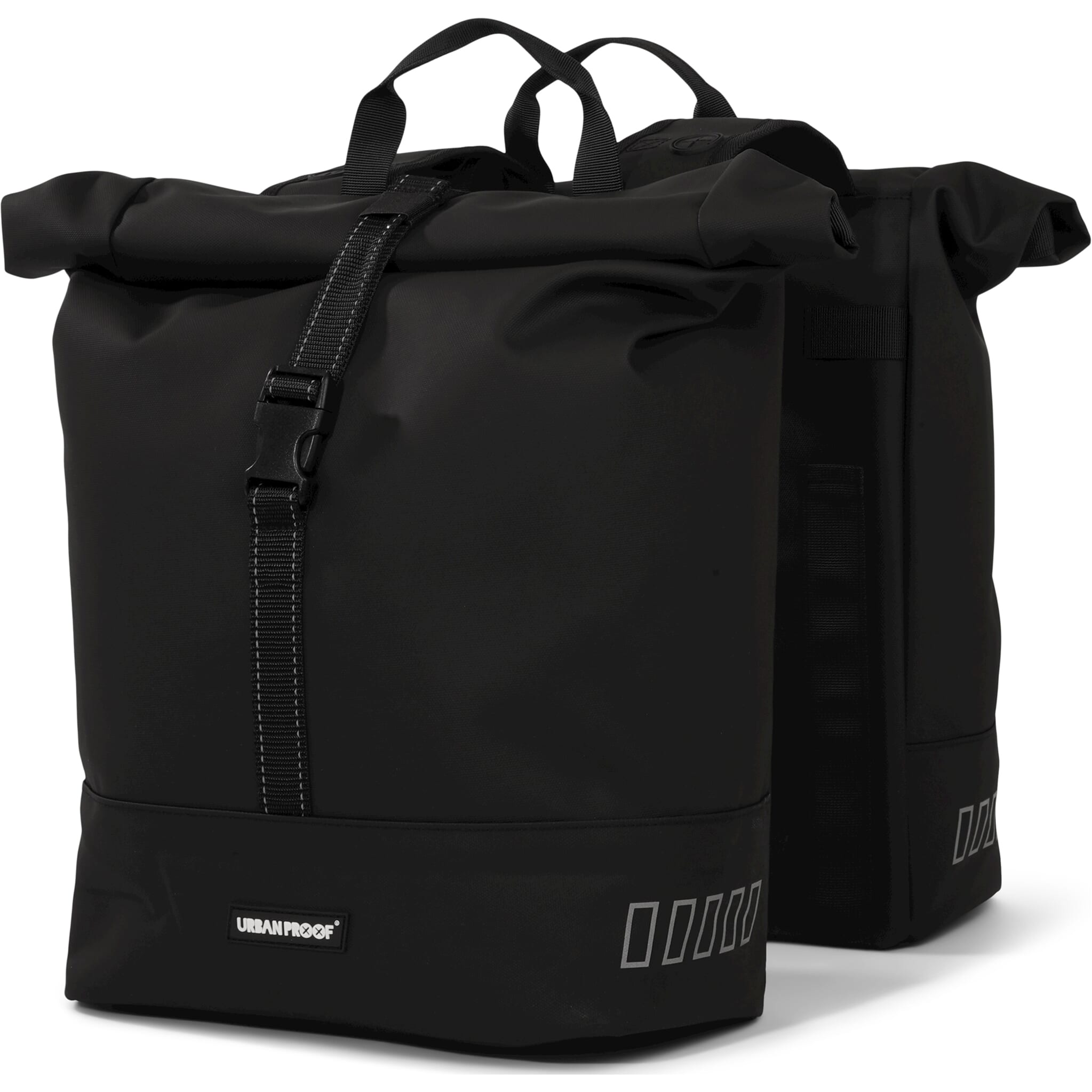Urban Proof double rolltop bag 38L recycled zwart