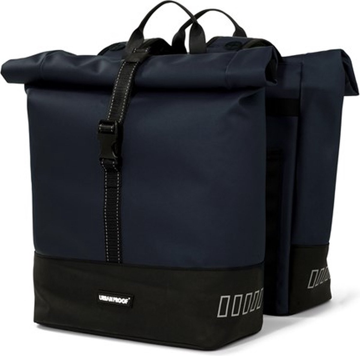 Urban Proof double rolltop bag 38L recycled blauw