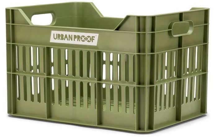 Urban Proof fietskrat 30L olijf groen Recycled 40x30x25cm