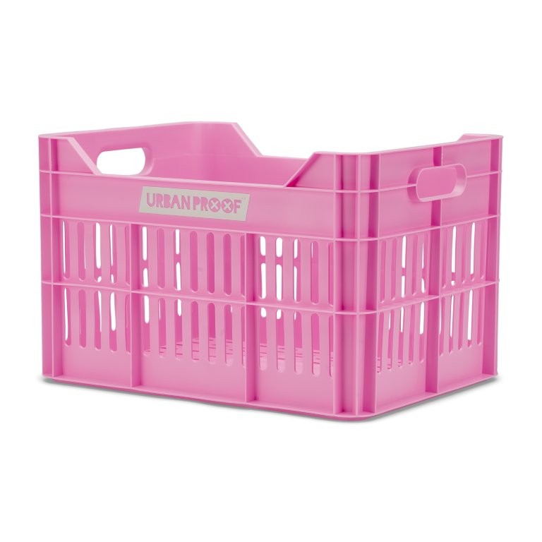 Urban Proof fietskrat 30L bright pink Recycled 40x30x25cm