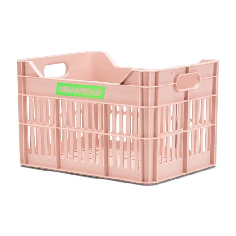 Urban Proof fietskrat 15L pastel pink Recycled 30x22x19cm