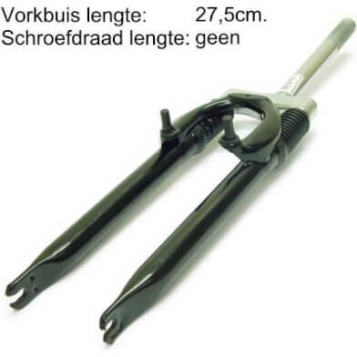 verende voorvork 26 1 1/8 Ahead zwart
