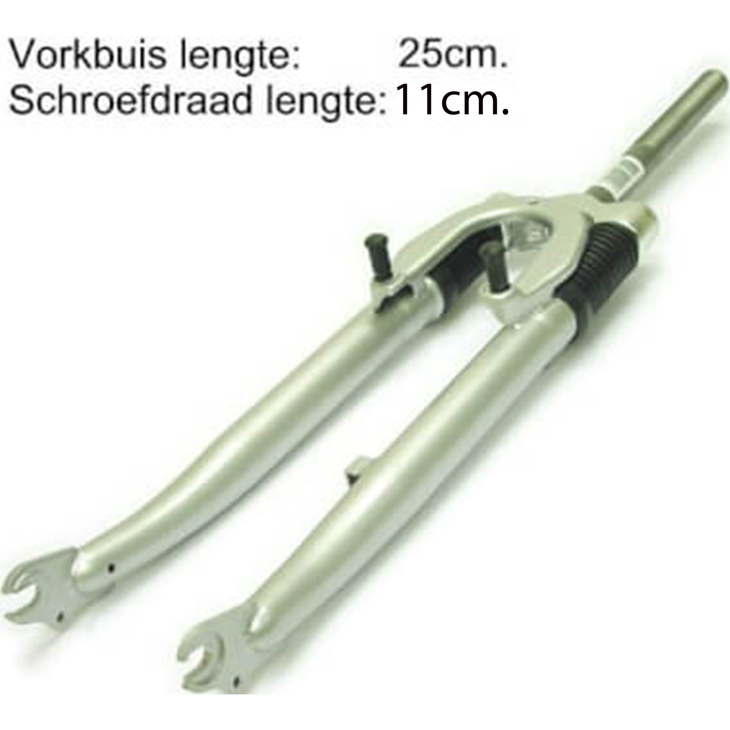 verende voorvork 28 1 inch draad zilver