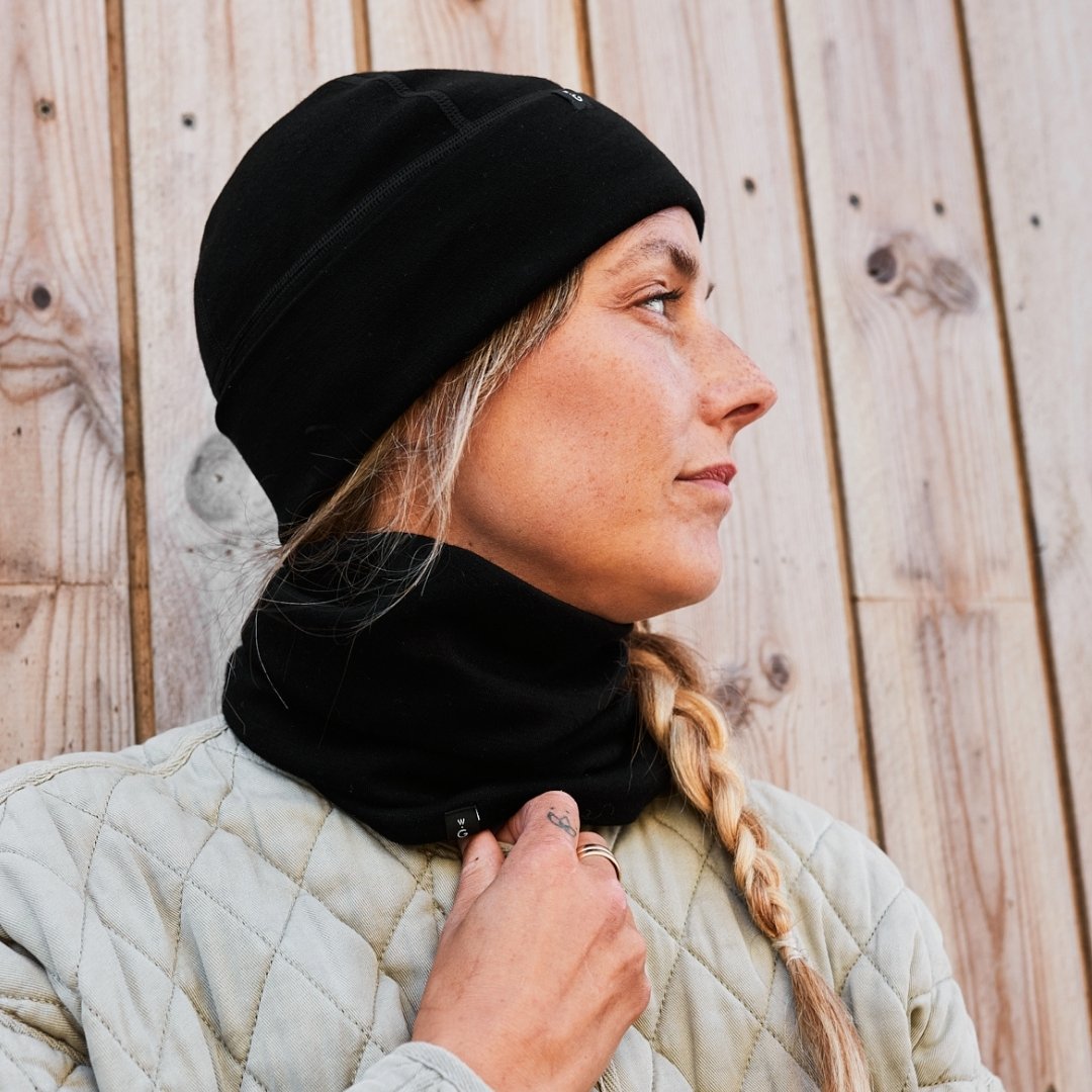 Weathergoods Sweden kol Merino Neckwarmer black