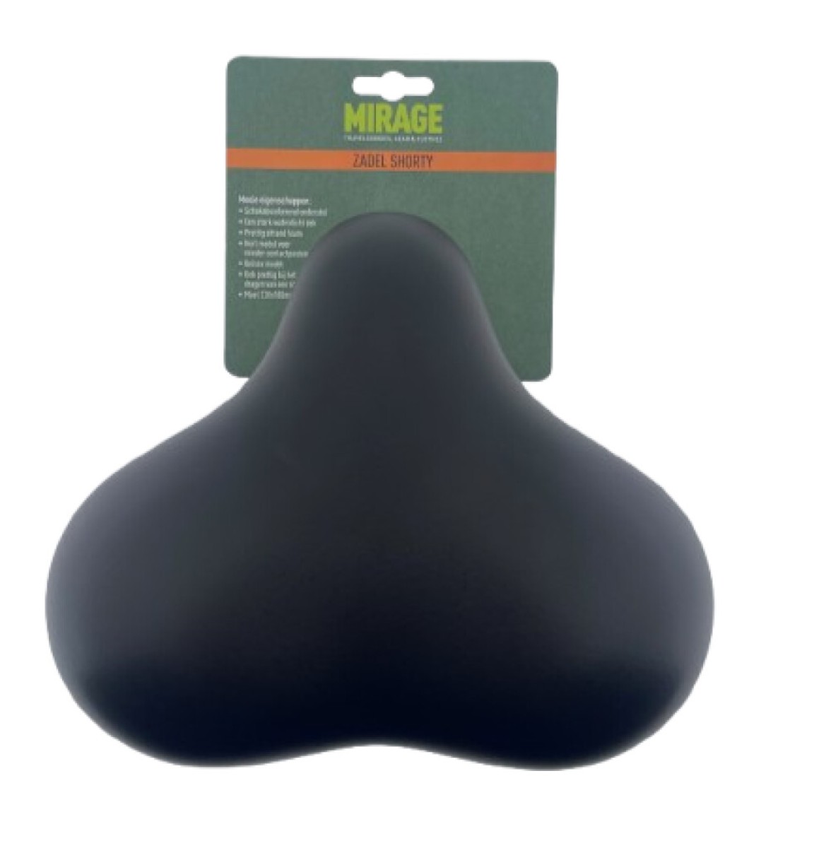 Mirage rokzadel Shorty met vering zwart