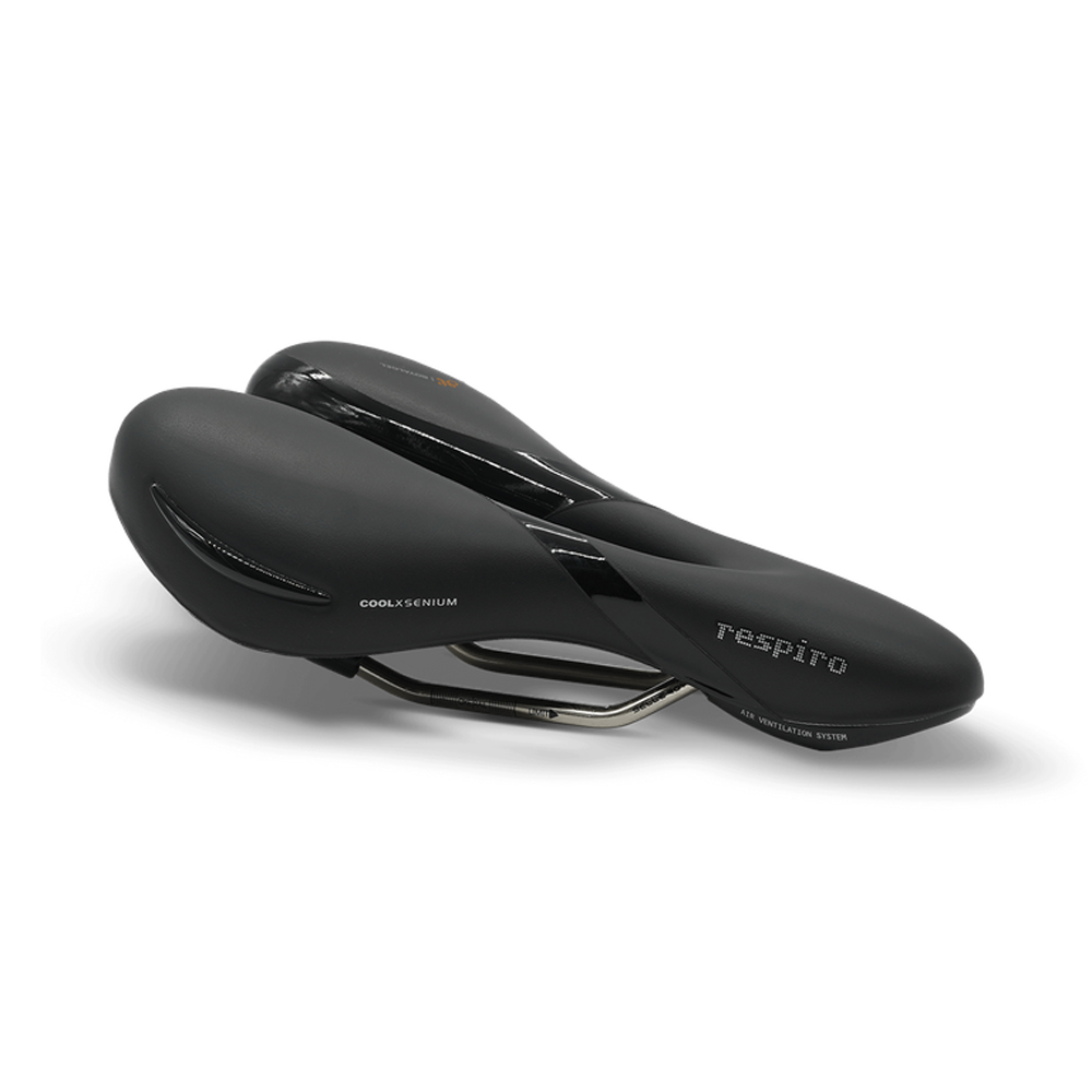 Selle Royal zadel Respiro Moderate Stracciatella zwart