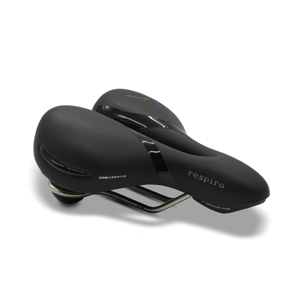 Selle Royal zadel Respiro Relaxed Stracciatella zwart