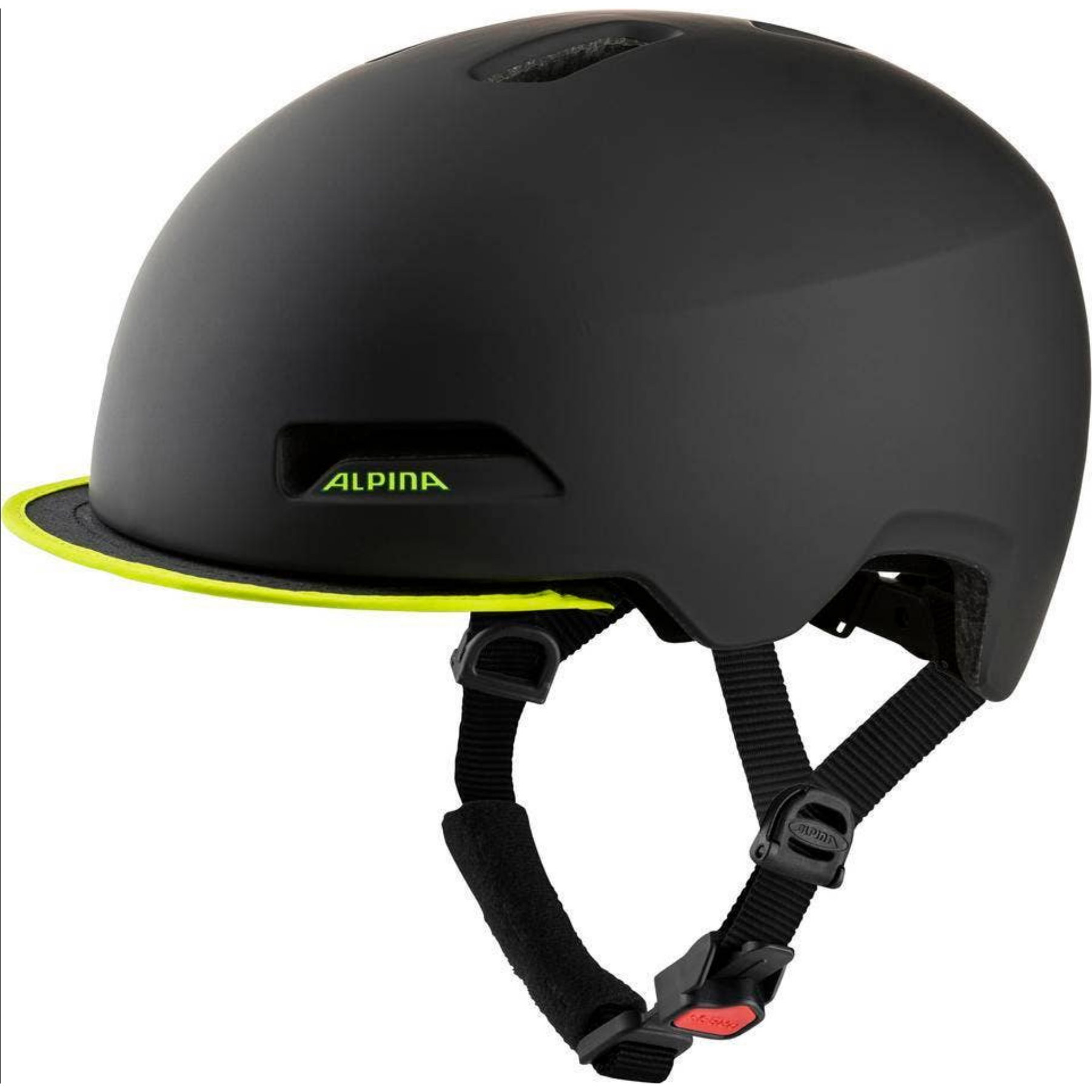 Alpina Sports urban helm Brooklyn 57-61 mat zwart/geel