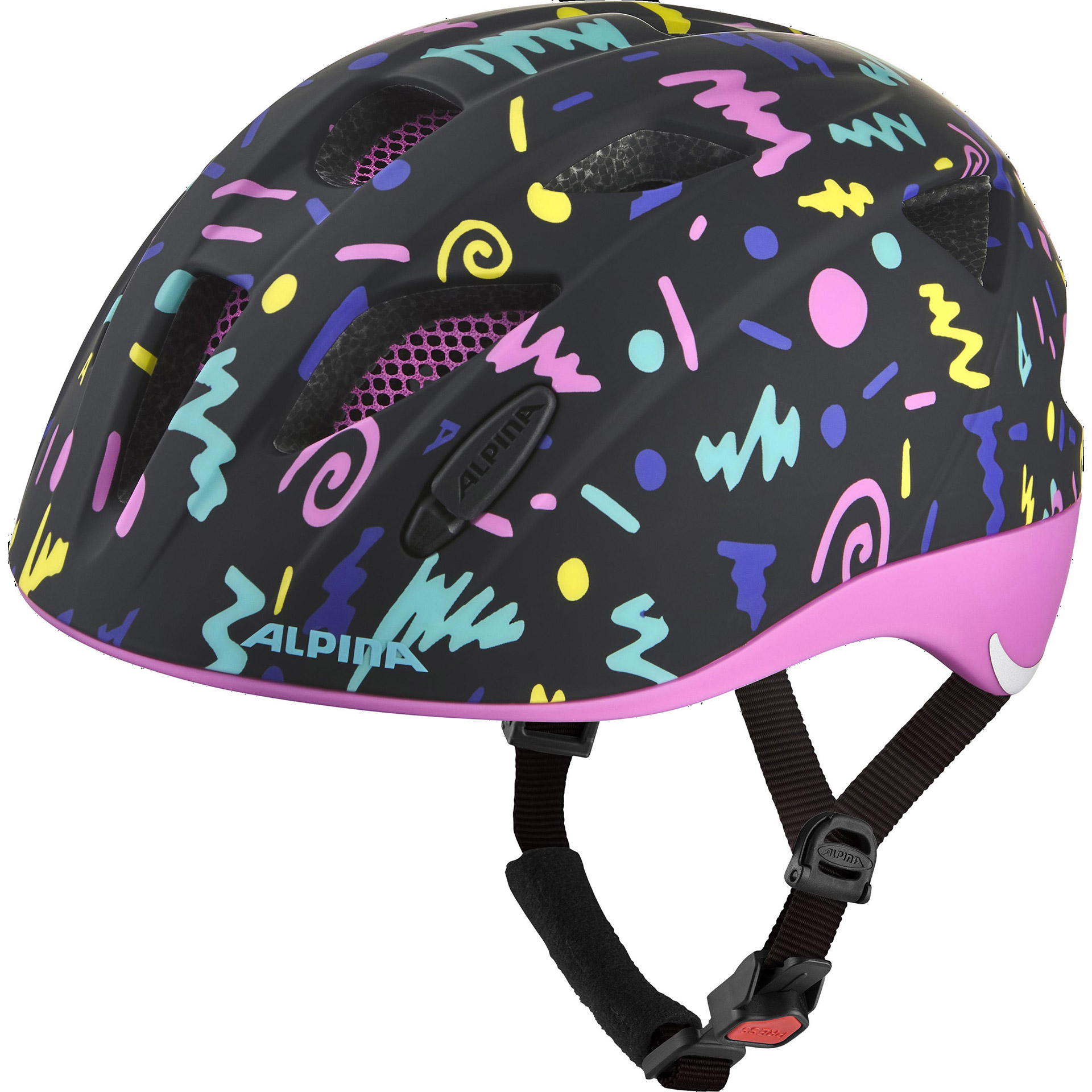 Alpina Sports kinderhelm Ximo Flash Black-Confetti 49-54 mat