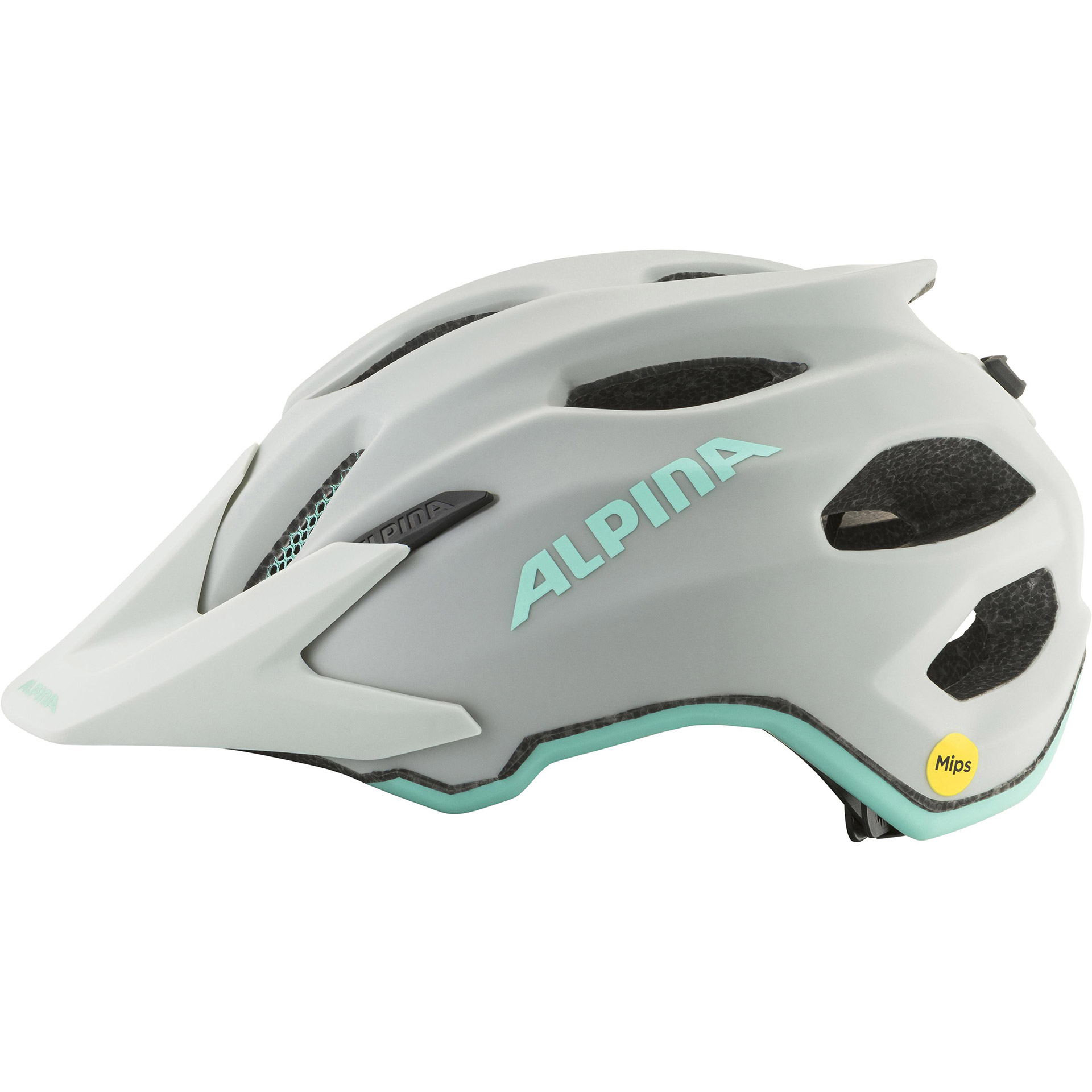 Alpina Sports kinderhelm Apax Jr. MIPS 51-56 mat turq/grijs