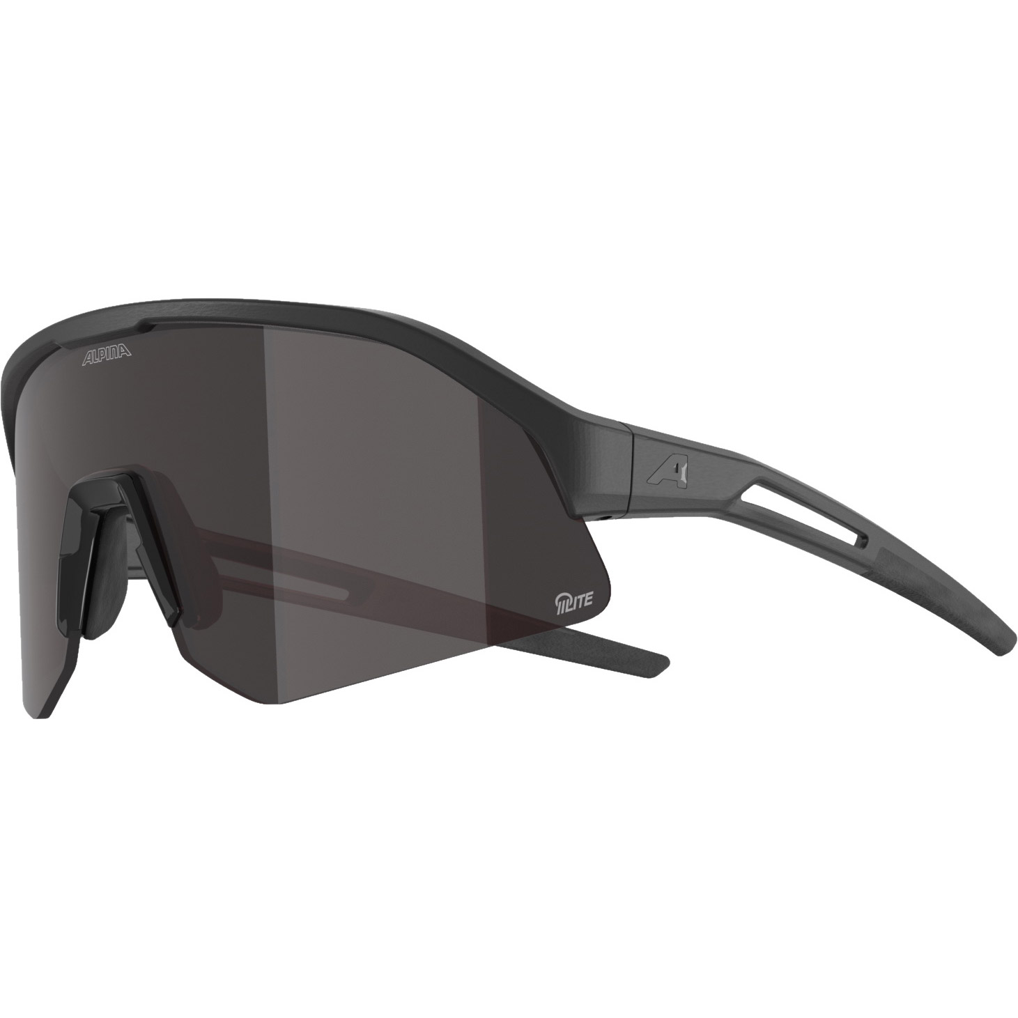 Alpina Sports sportbril Sonic HR M Q-Lite spiegel mat zwart