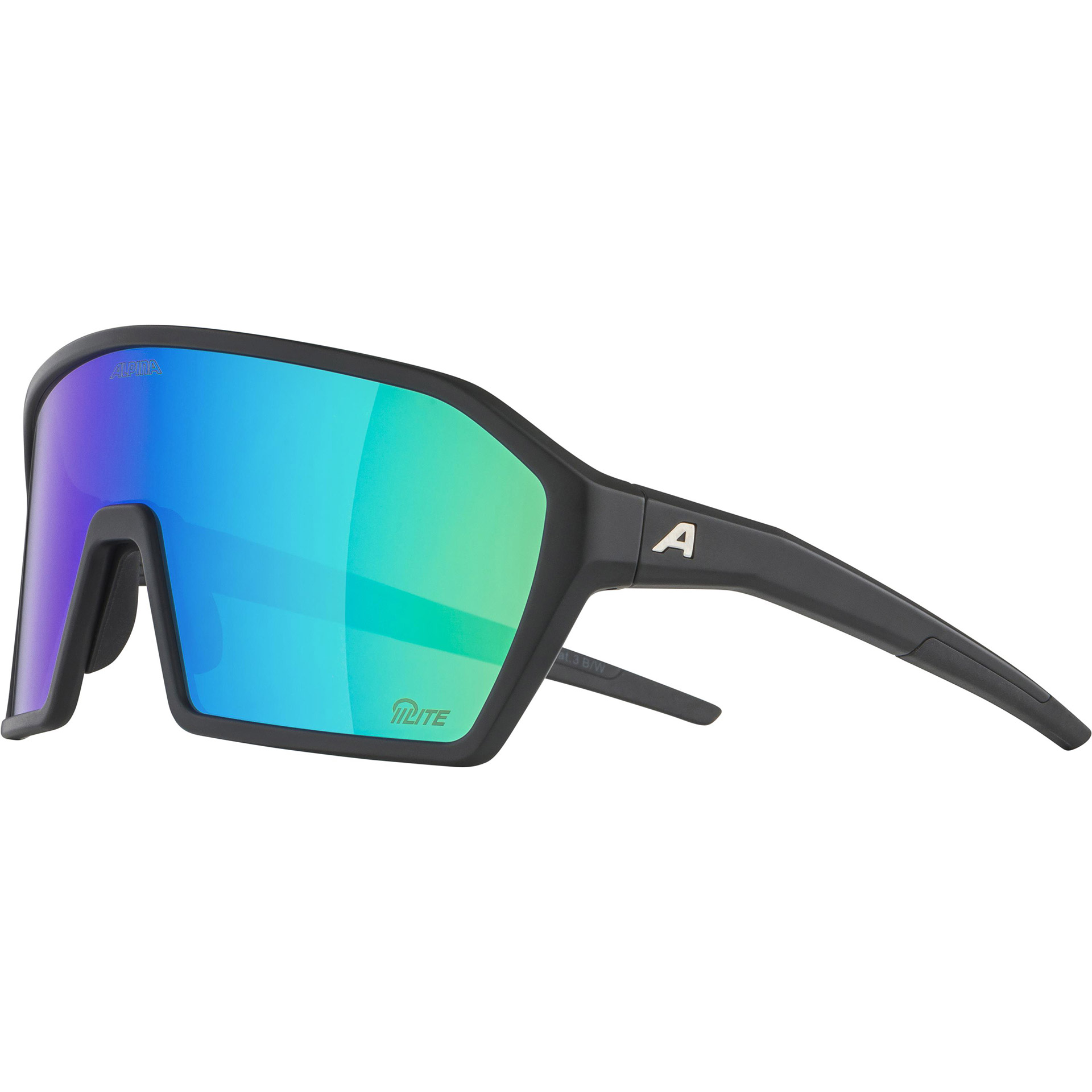 Alpina Sports sportbril Ram Q-Lite jade spiegellens zwart