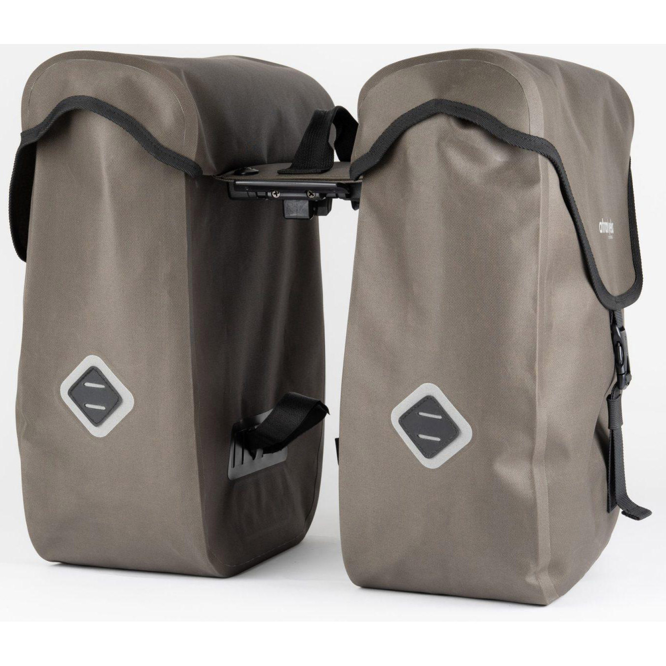 AtranVelo dubbele tas Zap Plus met WP AVS adapter 50l groen