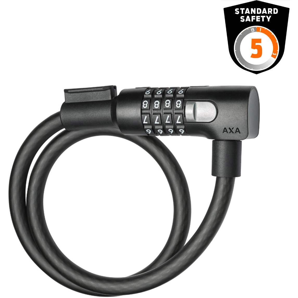AXA spiraalkabelcijferslot Resolute C12-65