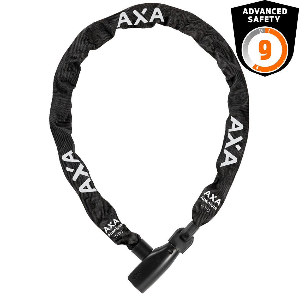 AXA kettingslot Absolute 7-110 110cm/7mm zwart