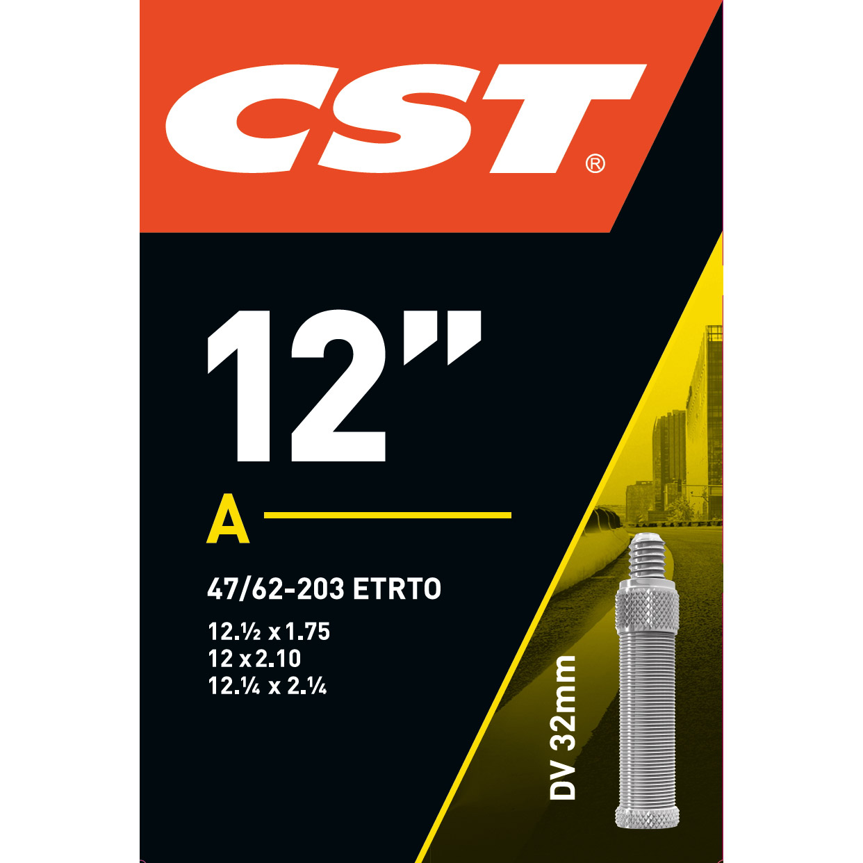 CST binnenband 12" 47/62-203 HV 32mm