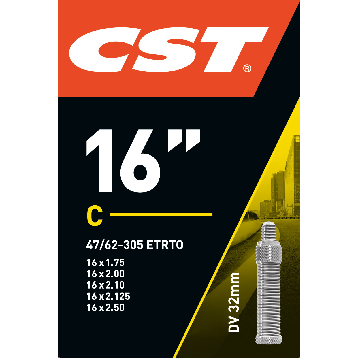 CST binnenband 16" 47/62-305 HV 32mm