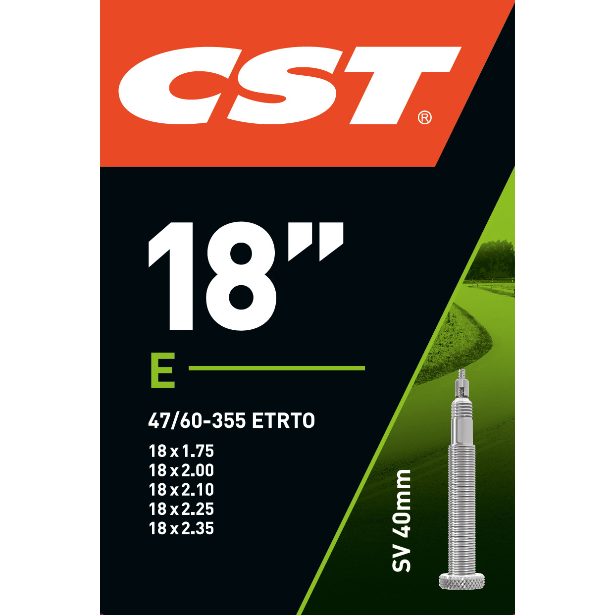 CST binnenband 18" 47/60-355 FV 40mm