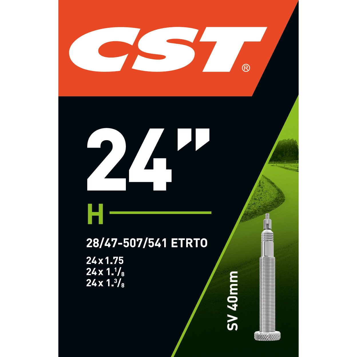CST binnenband 24" 28/47-507/541 FV 40mm