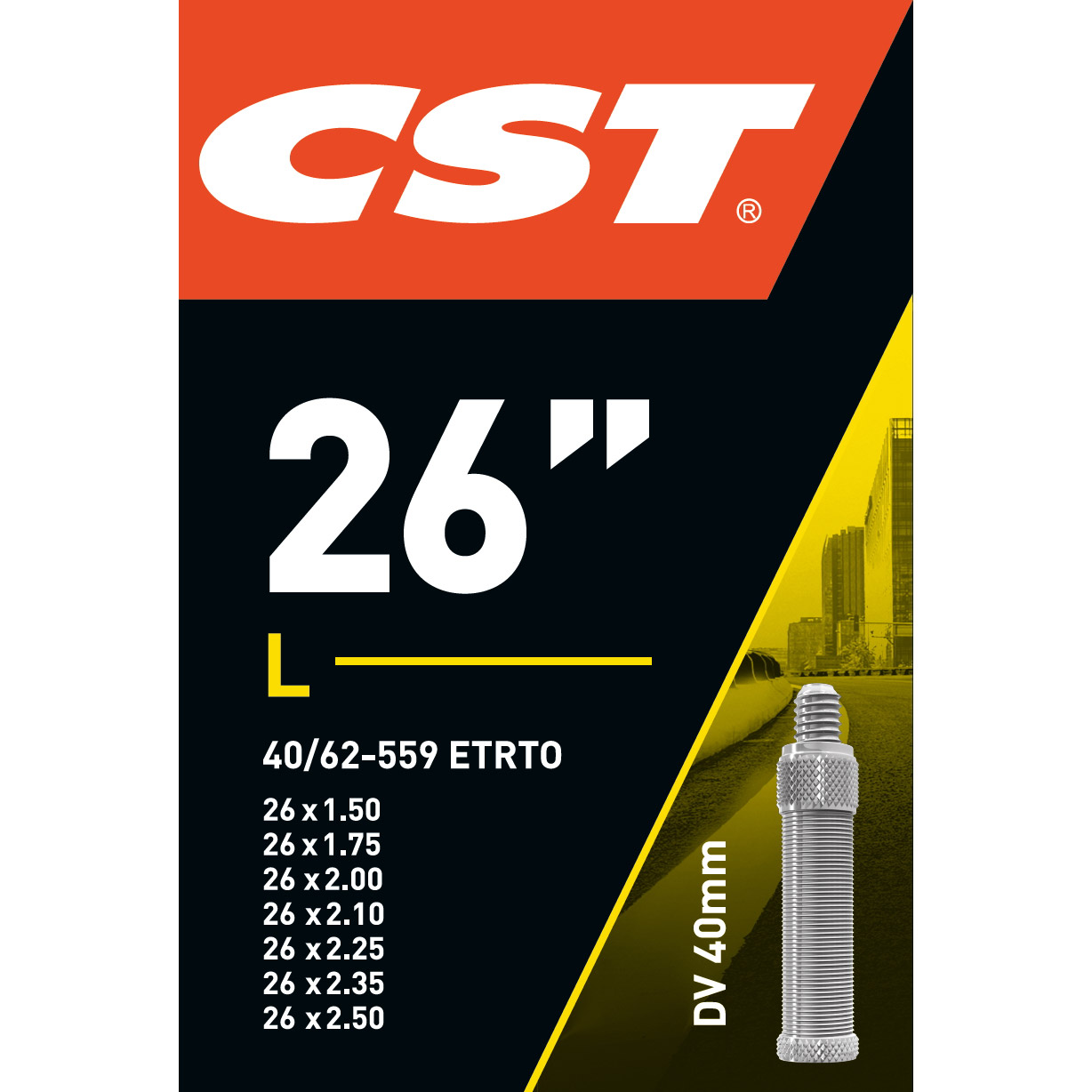 CST binnenband 26" 40/62-559 HV 40mm