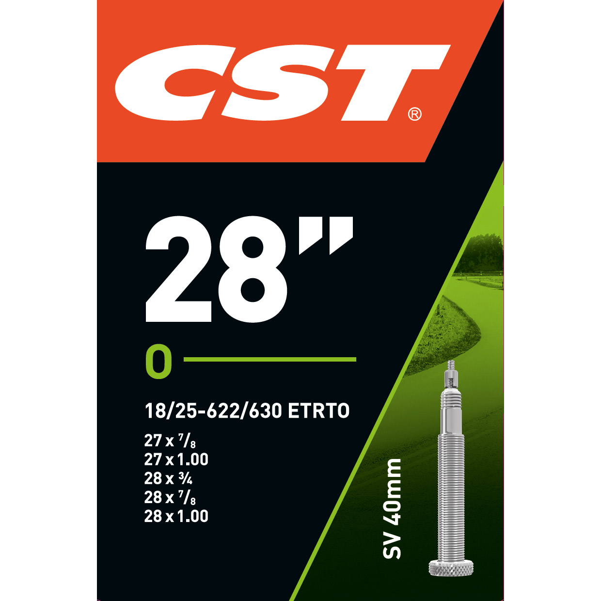 CST binnenband 28" 18/25-622/630 FV 40mm