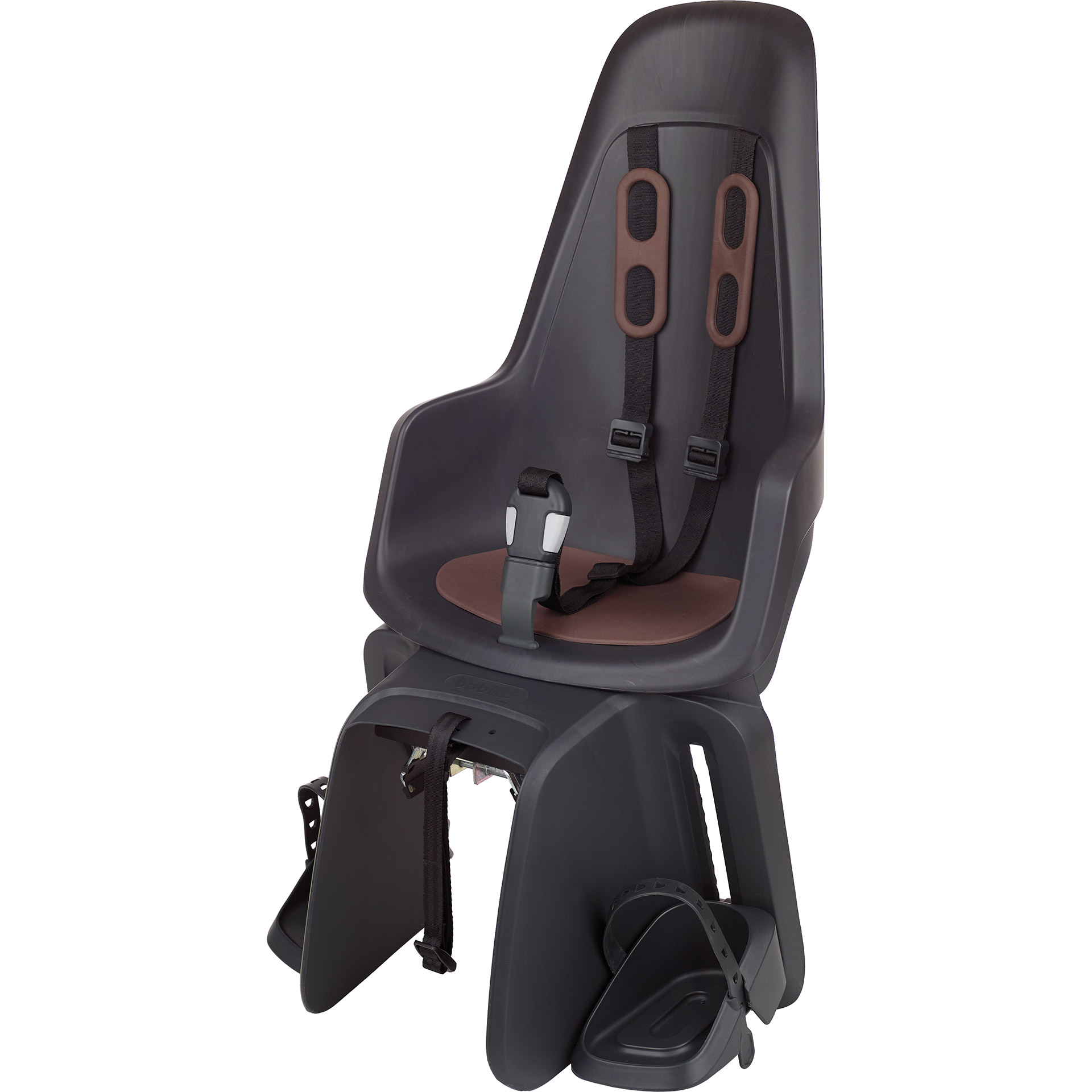 Bobike achterzitje One Maxi bagagedrager Eco zwart/bruin