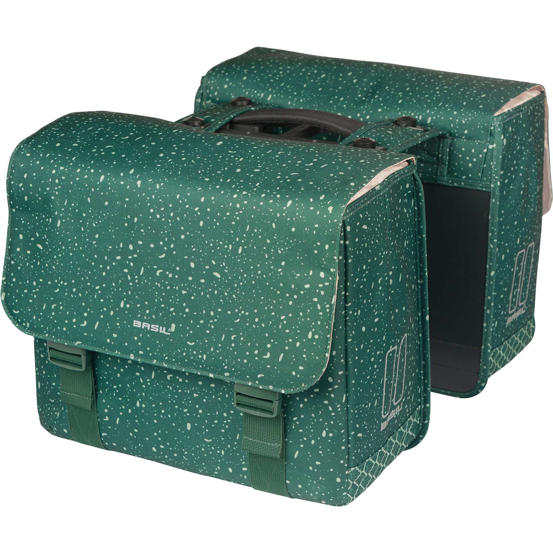 Basil dubbele tas Flair MIK 35l groen