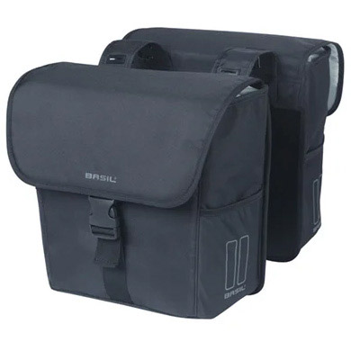 Basil dubbele tas Go 32l zwart
