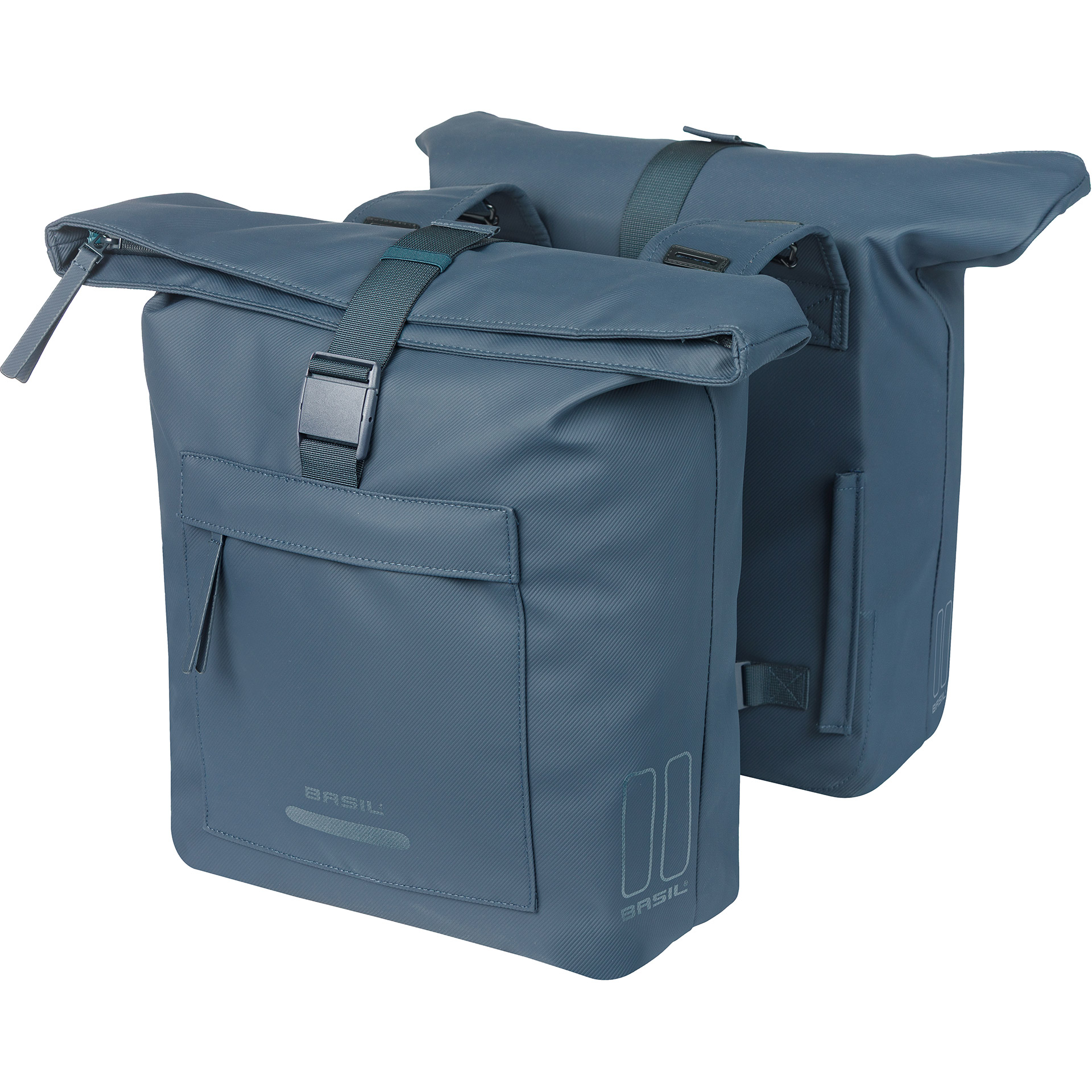Basil dubbele tas Brooklyn 41l marineblauw