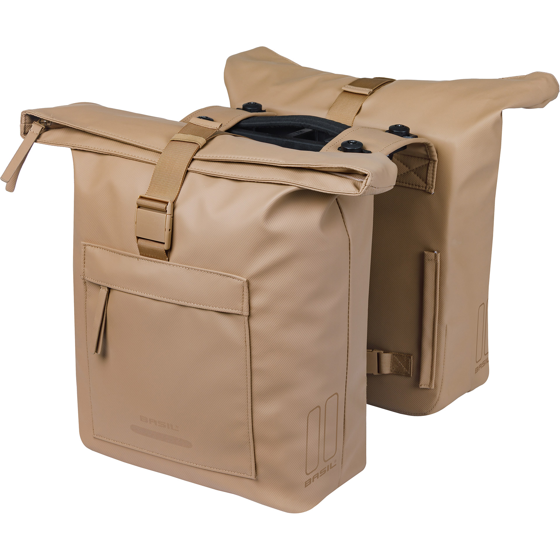 Basil dubbele tas Brooklyn MIK 41l zand