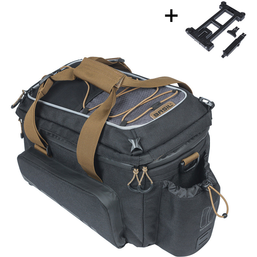 Basil bagagedragertas Miles XL Pro MIK 9-36l zwart/grijs