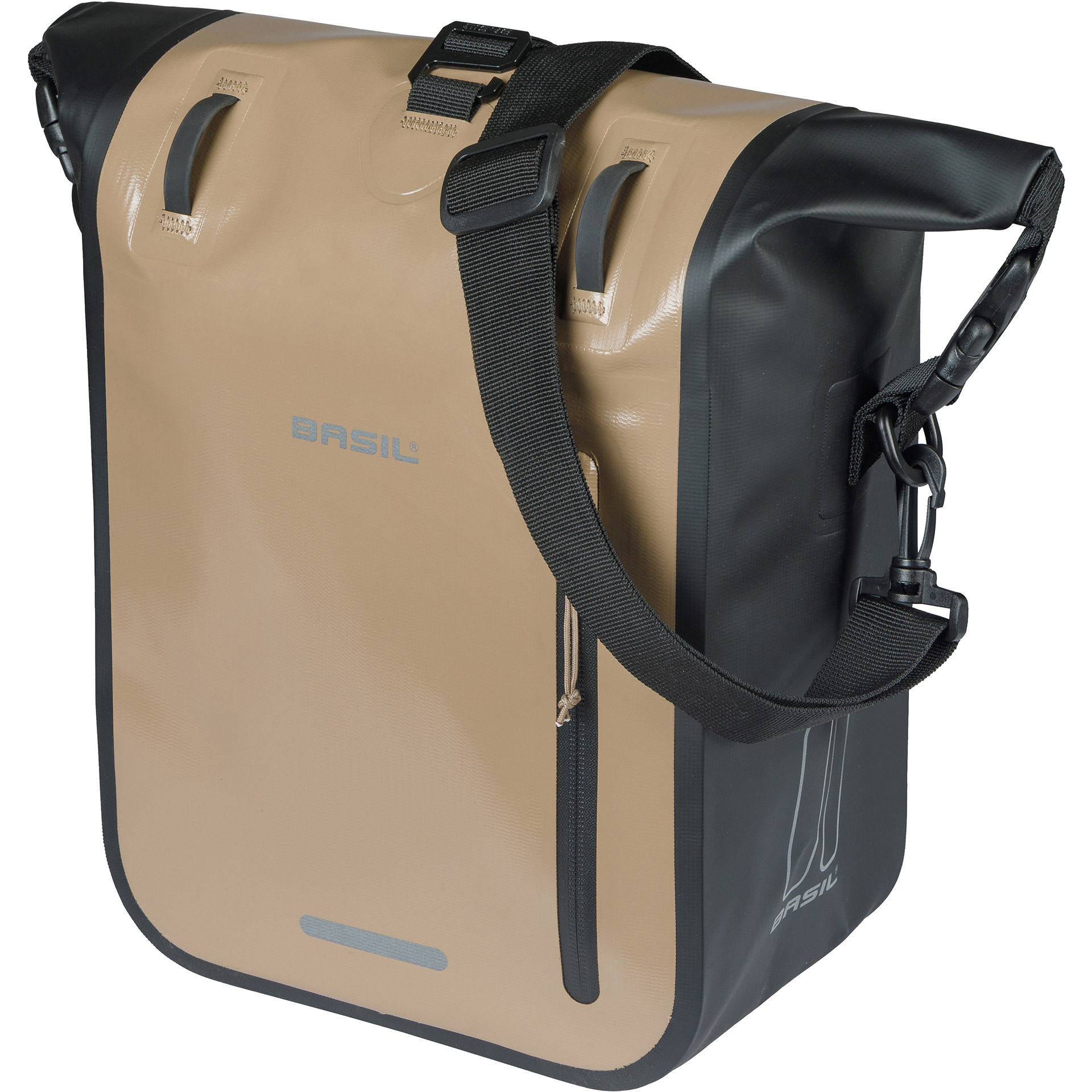 Basil enkele tas Rivo Tarp. MIK Hooks 12-15l zand/zw
