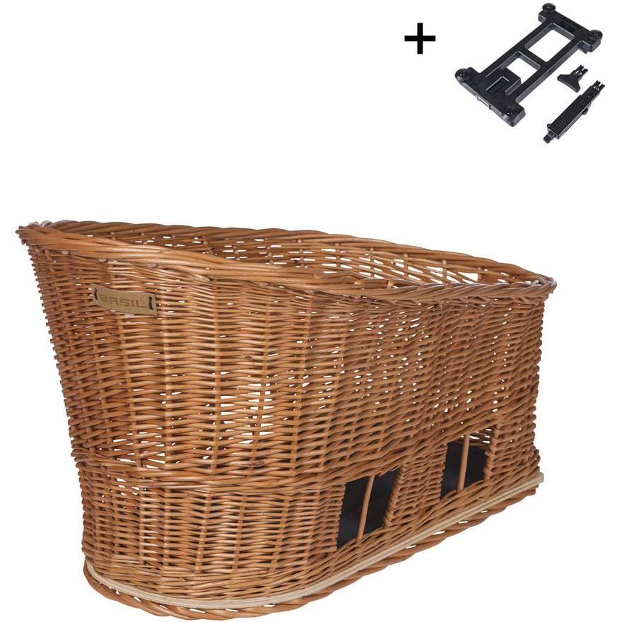 Basil hondenmand Pasja MIK met kussen 45cm riet bruin